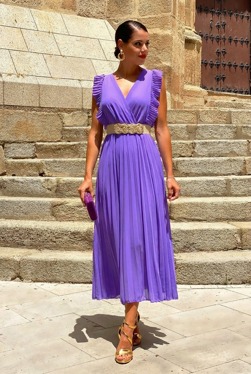 Noemi | Elegante abito in chiffon