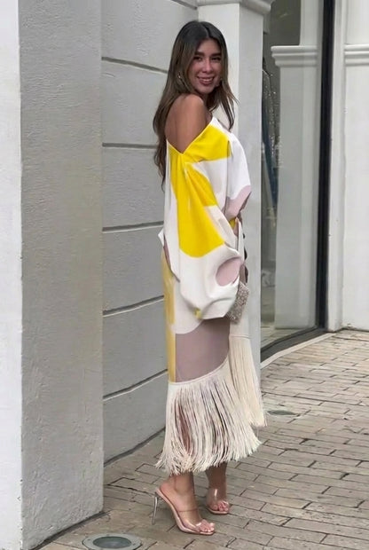 Daniela | Completo due pezzi con frange